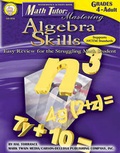 Cover: Math Tutor: Mastering Algebra Skills, Grades 4 - 12 - Mark Twain Media