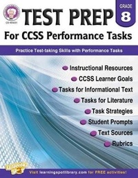Enlarge image Cover: Test Prep for Ccss Performance Tasks, Grade 8 - Mark Twain Media