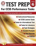 Cover: Test Prep for Ccss Performance Tasks, Grade 6 - Mark Twain Media