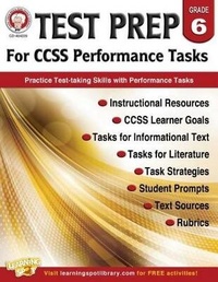 Enlarge image Cover: Test Prep for Ccss Performance Tasks, Grade 6 - Mark Twain Media