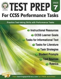 Enlarge image Cover: Test Prep for Ccss Performance Tasks, Grade 7 - Mark Twain Media