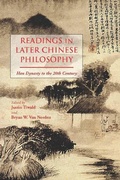 Cover: Readings in Later Chinese Philosophy - Hackett Publishing Co, Inc