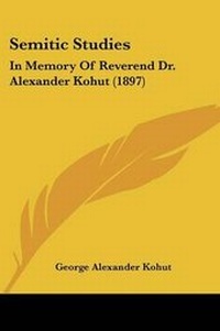 Enlarge image Cover: Semitic Studies - Kessinger Publishing