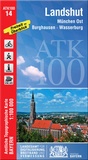Bild: ATK100-14 Landshut (Amtliche Topographische Karte 1:100000) - Landesamt für Digitalisierung, Breitband und Vermessung, Bayern