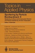 Cover: Sputtering by Particle Bombardment II - Springer