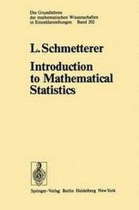 Enlarge image Cover: Introduction to Mathematical Statistics - Springer