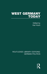Enlarge image Cover: West Germany Today (RLE: German Politics) - Routledge