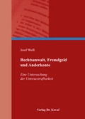 Cover: Rechtsanwalt, Fremdgeld und Anderkonto - Kovac, Dr. Verlag