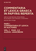 Cover: Alexis - Anacreon - De Gruyter