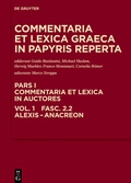 Cover: Alexis - Anacreon - De Gruyter