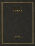 Cover: Gottfried Wilhelm Leibniz: S&auml;mtliche Schriften und Briefe. Allgemeiner... / Oktober 1704 - Juli 1705 - De Gruyter Akademie Forschung