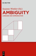 Cover: Ambiguity - De Gruyter
