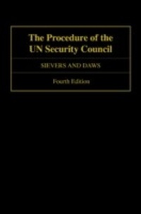 Enlarge image Cover: The Procedure of the UN Security Council - OUP eBook