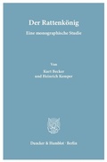 Cover: Der Rattenk&ouml;nig. - Duncker & Humblot