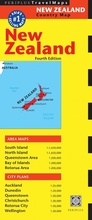 Cover: New Zealand Travel Map Fourth Edition - Periplus Editions