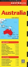 Cover: Australia Travel Map Sixth Edition - Periplus Editions