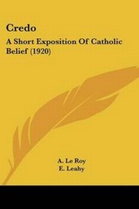 Enlarge image Cover: Credo - Kessinger Publishing