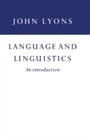 Cover: Language and Linguistics - Cambridge University Press