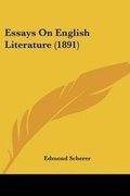 Cover: Essays On English Literature (1891) - Kessinger Publishing