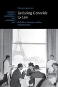 Cover: Reducing Genocide to Law - Cambridge University Press