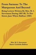 Cover: From Saranac To The Marquesas And Beyond - Kessinger Publishing