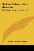 Cover: Modern Parliamentary Eloquence - Kessinger Publishing