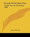 Cover: Records Of The Olden Time - Kessinger Publishing
