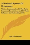 Cover: A National System Of Economics - Kessinger Publishing