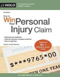 Enlarge image Cover: How to Win Your Personal Injury Claim - NOLO