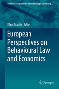 Cover: European Perspectives on Behavioural Law and Economics - Springer
