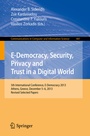 Cover: E-Democracy, Security, Privacy and Trust in a Digital World - Springer