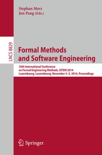 Enlarge image Cover: Formal Methods and Software Engineering - Springer