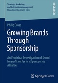 Cover: Growing Brands Through Sponsorship - Springer Gabler