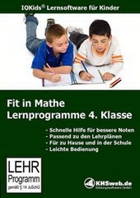Enlarge image Cover: Fit in Mathe: Lernprogramme 4. Klasse - Windows 10 / 8 / 7 / Vista / XP - KHSweb