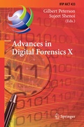 Cover: Advances in Digital Forensics X - Springer