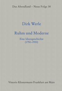 Enlarge image Cover: Ruhm und Moderne - Vittorio Klostermann Verlag