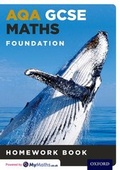Cover: AQA GCSE Maths Foundation Homework Book (15 Pack) - Oxford University Press