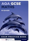 Cover: AQA GCSE Maths Higher Exam Practice Book - Oxford University Press