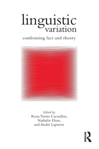 Enlarge image Cover: Linguistic Variation - Routledge
