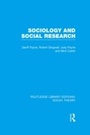 Cover: Sociology and Social Research (RLE Social Theory) - Routledge