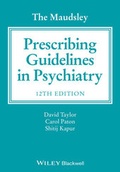 Cover: The Maudsley Prescribing Guidelines in Psychiatry - Wiley