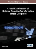 Cover: Critical Examinations of Distance Education Transformation across Disciplines - Idea Group,U.S.