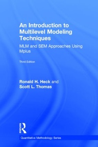 Enlarge image Cover: An Introduction to Multilevel Modeling Techniques - Routledge