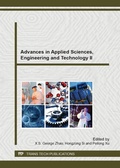 Cover: Advances in Applied Sciences, Engineering and Technology II - Trans Tech Publications Ltd