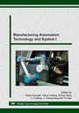 Cover: Manufacturing Automation Technology and System I - Trans Tech Publications Ltd