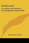Cover: Architecture - Kessinger Publishing