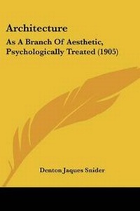 Enlarge image Cover: Architecture - Kessinger Publishing