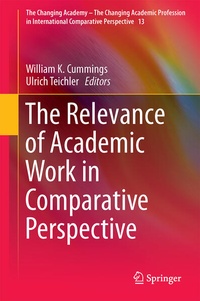 Enlarge image Cover: The Relevance of Academic Work in Comparative Perspective - Springer