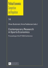 Enlarge image Cover: Contemporary Research in Sports Economics - Peter Lang Verlag