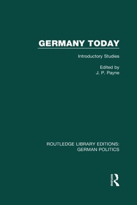 Enlarge image Cover: Germany Today (RLE: German Politics) - Routledge